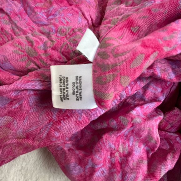 Hand Kreation Womens Pink Floral Short Sleeve Lightweight Poncho One Size New - Picture 4 of 7